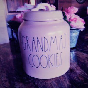 Rae Dunn Cookie Jar, Grandma's Cookies, Ceramic